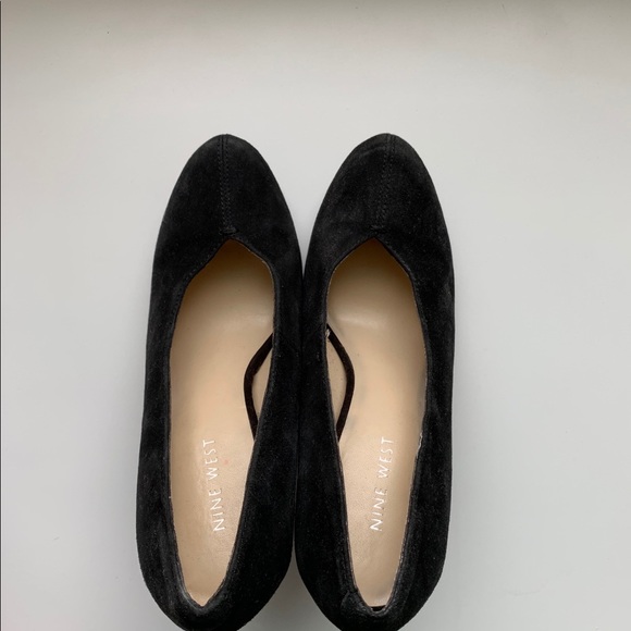 Nine West | Black Suede Julietto Leather Pumps 7M - Picture 3 of 4